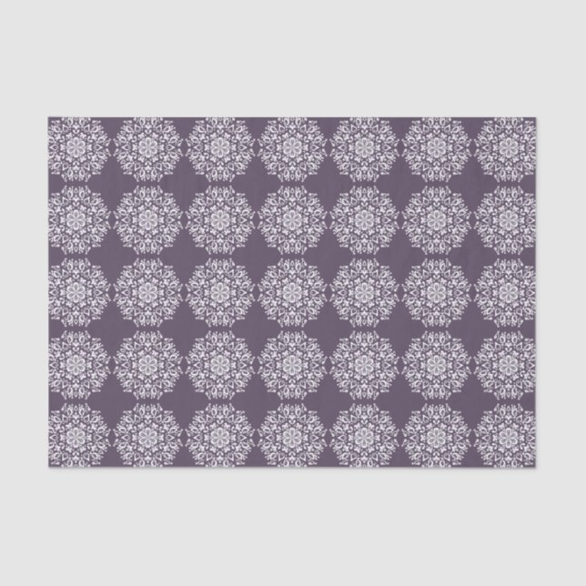 Plum Mandala Tissue Paper (Front)