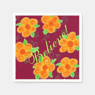 Plum Orange And Lime Napkin