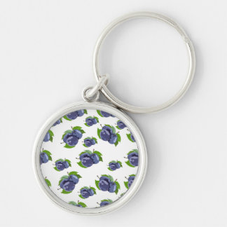 Plum pattern zazzle HEART tote bag Key Ring