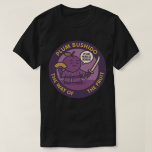 Plum Perfect Honour Samurai Fruit  T-Shirt