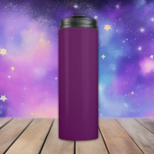 Plum Perfection - Elegant Solid Plum -  Thermal Tumbler