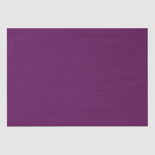 Plum Perfection - Elegant Solid Plum -  Tissue Paper (Front)