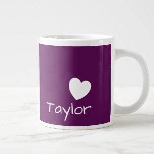 Plum Perfection - Giant Mug With A Heart