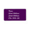 Plum Purple Address Sticker