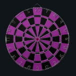 Plum Purple And Black Dartboard<br><div class="desc">Plum Purple And Black Dart Board</div>