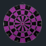 Plum Purple And Black Dartboard<br><div class="desc">Plum Purple And Black Dart Board</div>