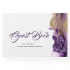 Plum Purple and Gold Glitter Wedding