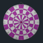 Plum Purple And Grey Dartboard<br><div class="desc">Plum Purple And Grey Dart Board</div>
