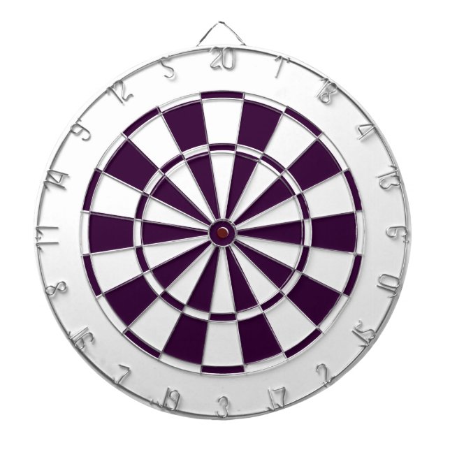 plum purple and white dartboard (Front)