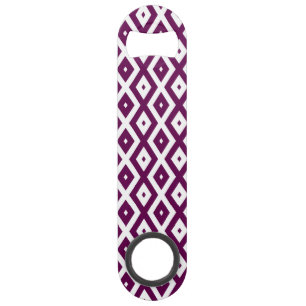 Plum purple and white diamond pattern