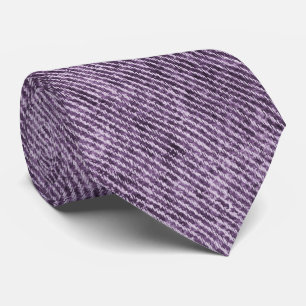 Plum Purple Denim Pattern Tie