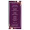 Plum Purple Floral Silver Grey Wedding Program