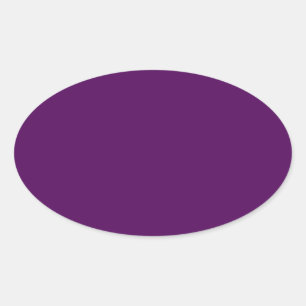 Plum Purple Oval Sticker
