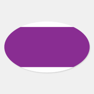 Plum Purple Oval Sticker