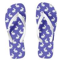 Plum Purple Rabbit Flip Flops