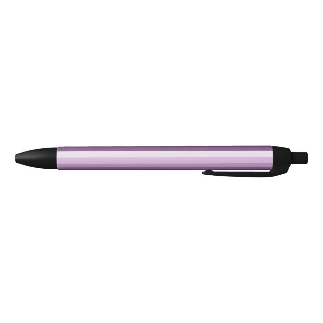 Plum purple shadow stripes black ink pen (Bottom)