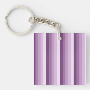 Plum purple shadow stripes key ring