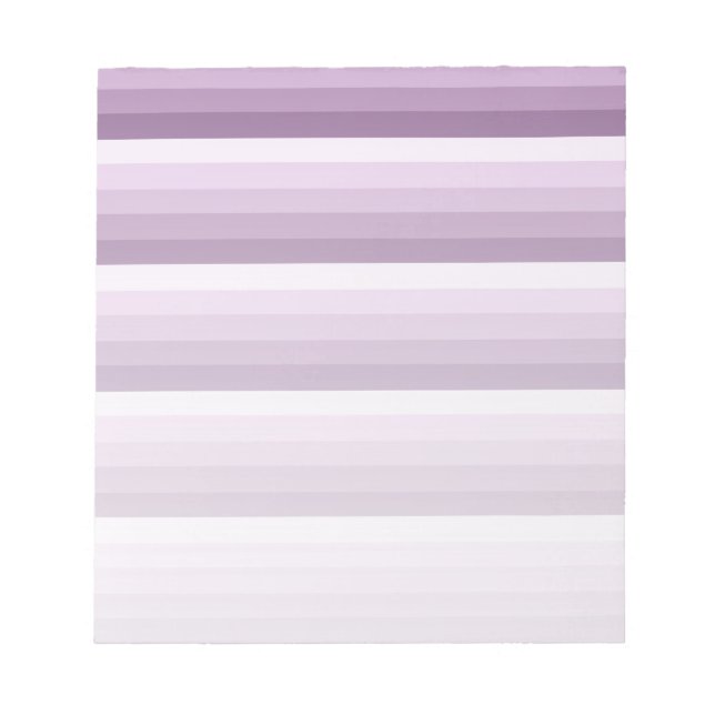 Plum purple shadow stripes notepad (Front)