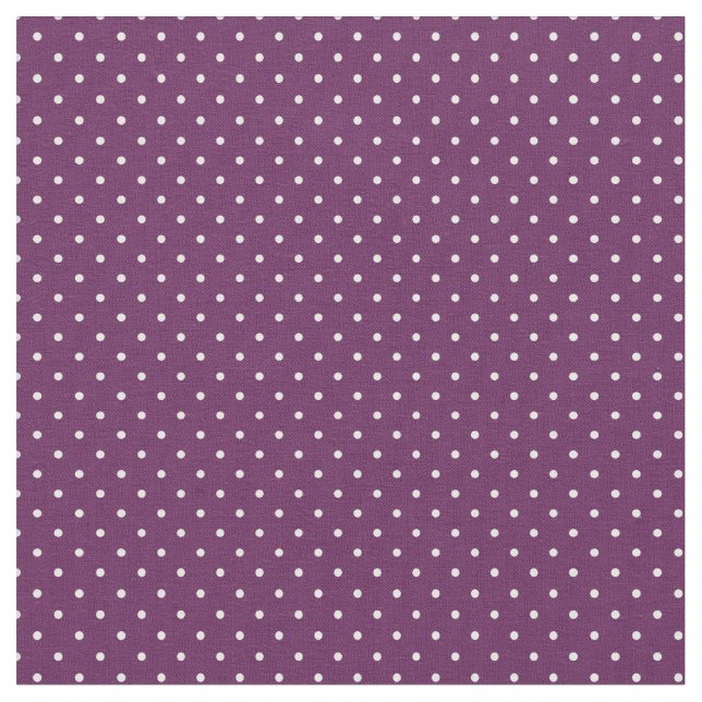 Plum Purple Tiny Dots Fabric (Close Up)