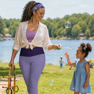 "PLUM PURRFECT" PERSONALIZE HIGH-WAIST CAPRI LEGGINGS