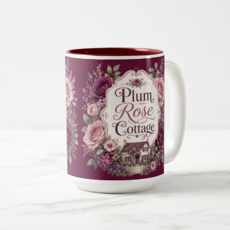 Plum Rose Cottage Accent Mug
