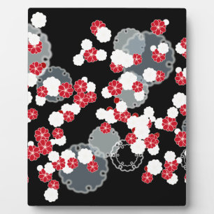Plum Snow Ring New Year's Day Plaque