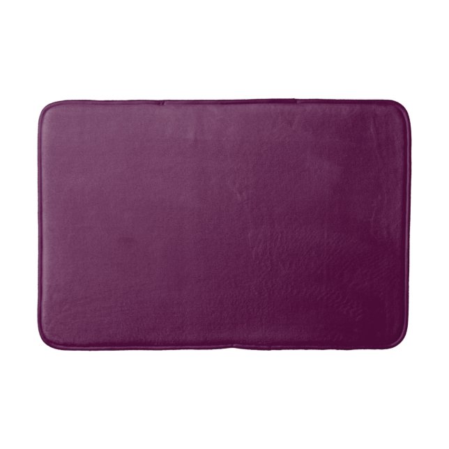 Plum (solid colour)  bath mat (Front)