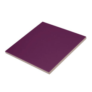 Plum (solid colour) ceramic tile