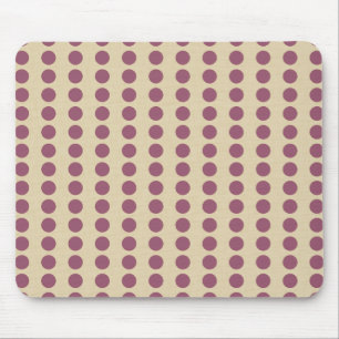Plum Spice Moods Dots Mouse Pad