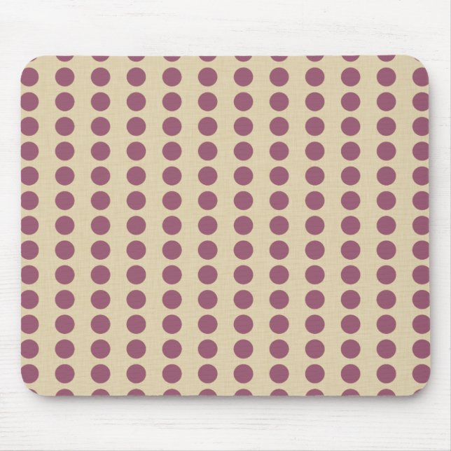 Plum Spice Moods Dots Mouse Pad (Front)