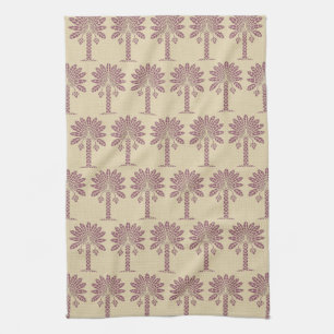 Plum Spice Moods Palm Tea Towel