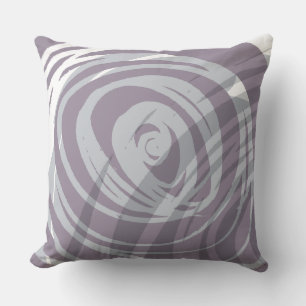 PLUM SPIRAL DESIGN Retro Throw Pillow