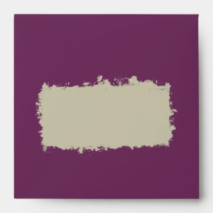 Plum Square Invitation Envelope