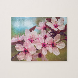 Plum Tree Blossoms 8"x10" challenging Jigsaw Puzzle