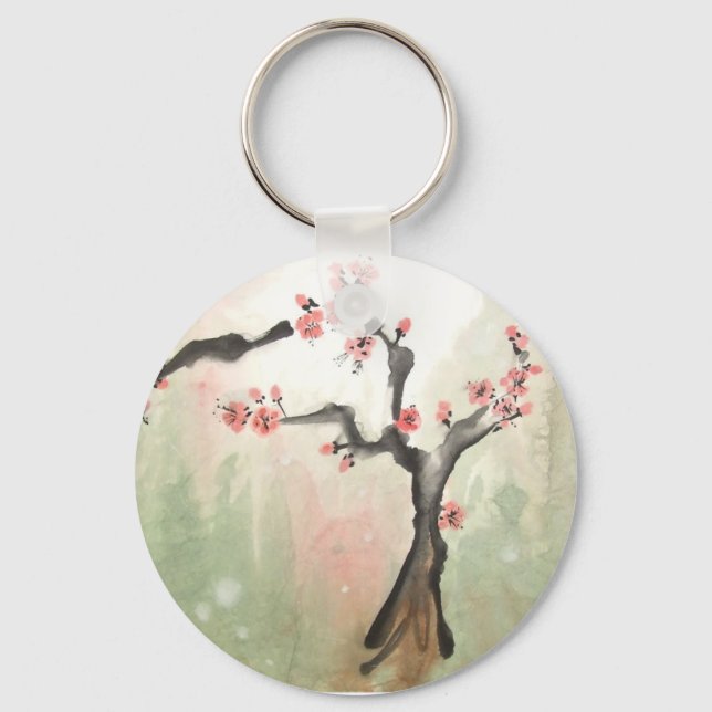 Plum Tree Keychain (Front)