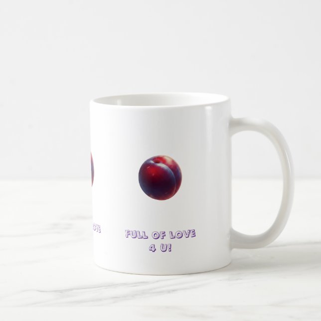 Plum Valentines Coffee Mug (Right)