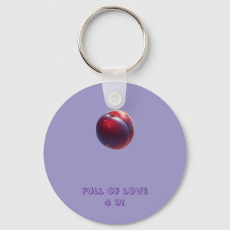 Plum Valentines Key Ring