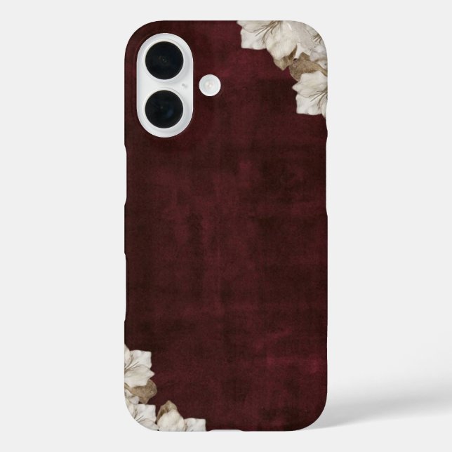 plum velvet floral  Case-Mate iPhone case (Back)