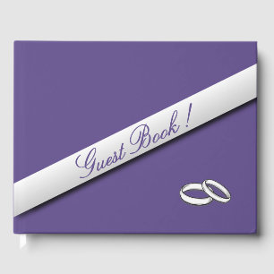 Plum Wedding Guest Book