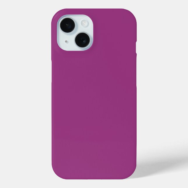 Plum Wine Purple Spring Season Solid Colour Case-Mate iPhone Case (Back)