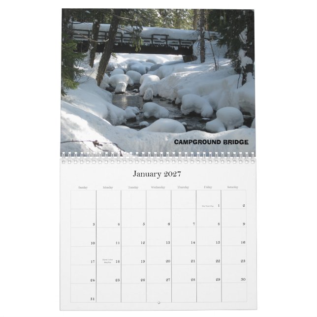 PLUMAS EUREKA STATE PARK  2010 CALENDAR (Jan 2027)