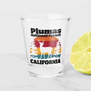 Plumas National Forest California Shot Glass