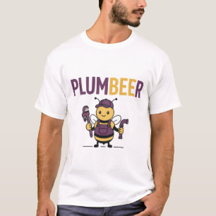 Plumbeer – Funny Bee Plumber Pun T-Shirt