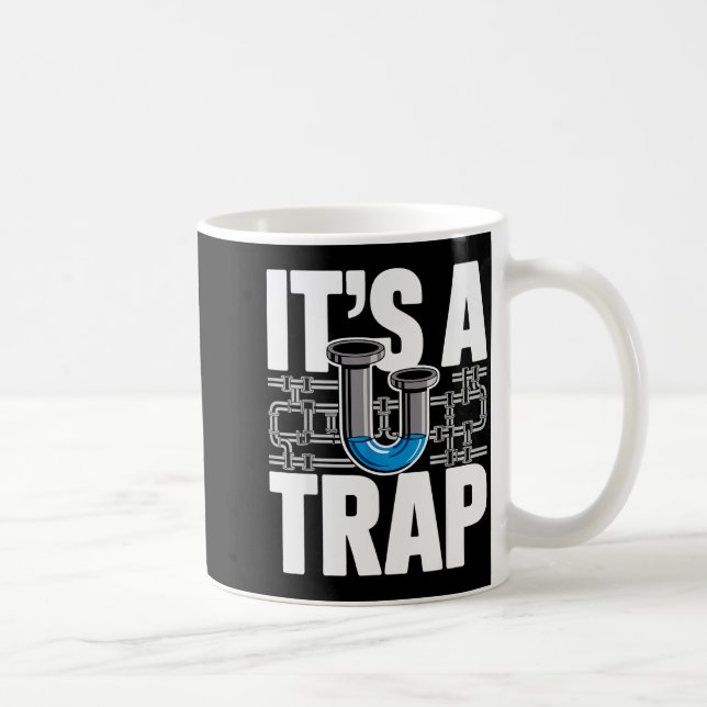 Plumber Art For Men Women Plumbing Pefitter Plumbe Coffee Mug (Right)