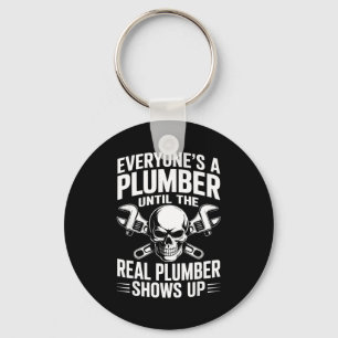 Plumber Art For Men Women Plumbing Pefitter Plumbe Key Ring