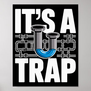 Plumber Art For Men Women Plumbing Pefitter Plumbe Poster