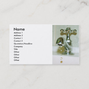 Plumber Business Card