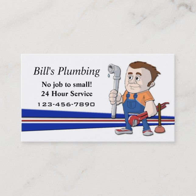 Plumber business card (Front)