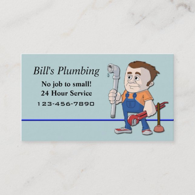 Plumber business card (Front)