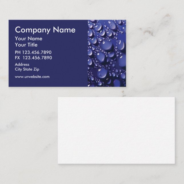 Plumber Business Card (Front/Back)